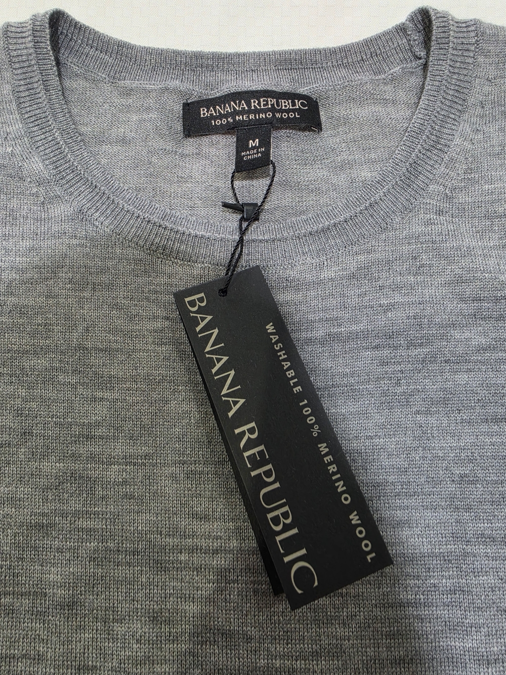 Banana Republic Gray Merino Wool Crewneck Sleeveless Tank/Sweater - Picture 7 of 8